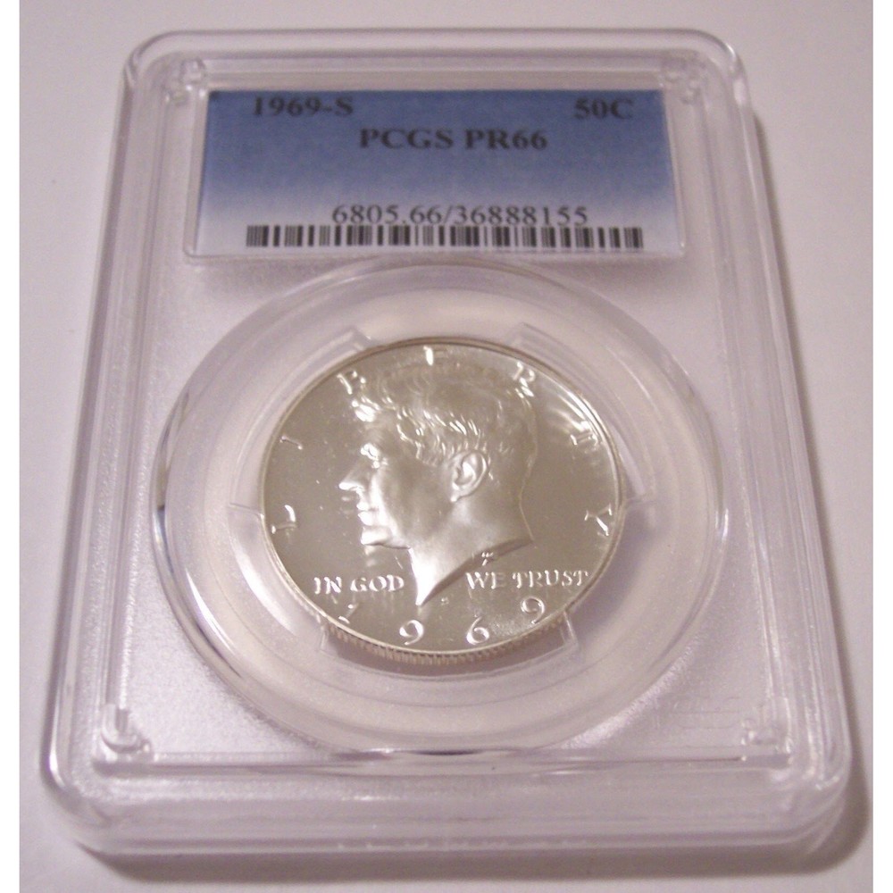 1969 S Kennedy Half Dollar Proof PR66 PCGS